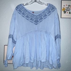🌺2/$10 | Blue Long Sleeve Justice Blouse
